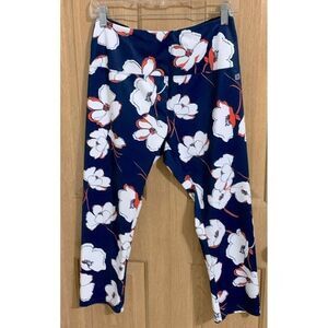 Liz Claiborne Cropped Weekend Leggings Floral